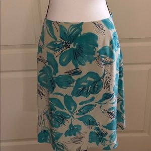 JONES NEW YORK - Floral Silk Skirt - Size 10